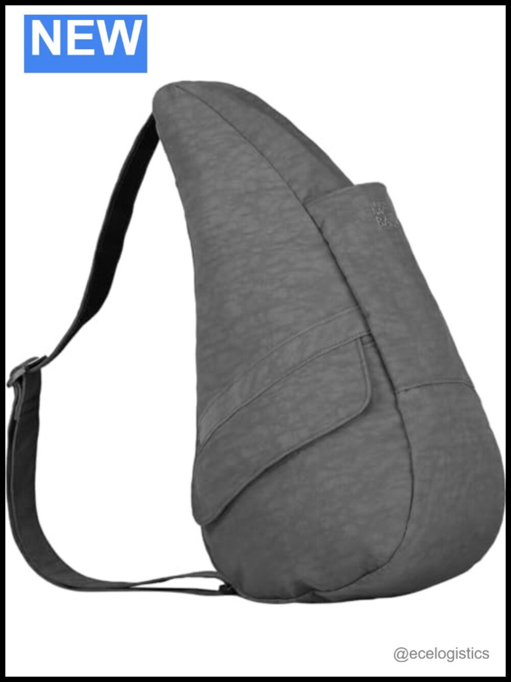 Ergonomic Nylon Crossbody Sling Bag with 10 Pockets for Travel and Commuting